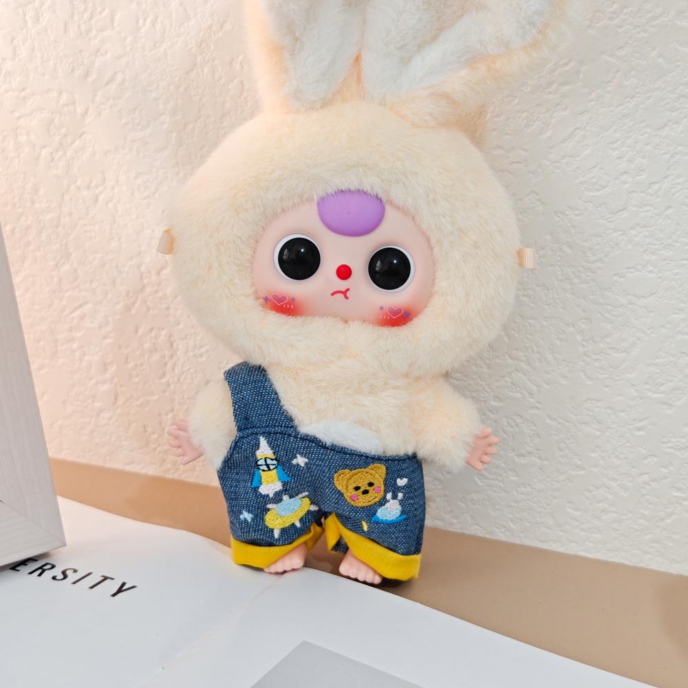 Macaron Little Rabbit Doll Clothes: Cute Pendant, Outfit for 3-Year-Old, Blind Box Edition