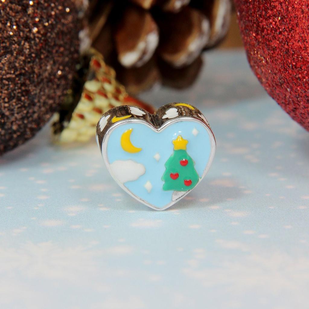 925 Silver Blue Starry Sky Rainbow Charm Pendant DIY Bracelet Jewelry Gift for Women Men Fashion Accessories