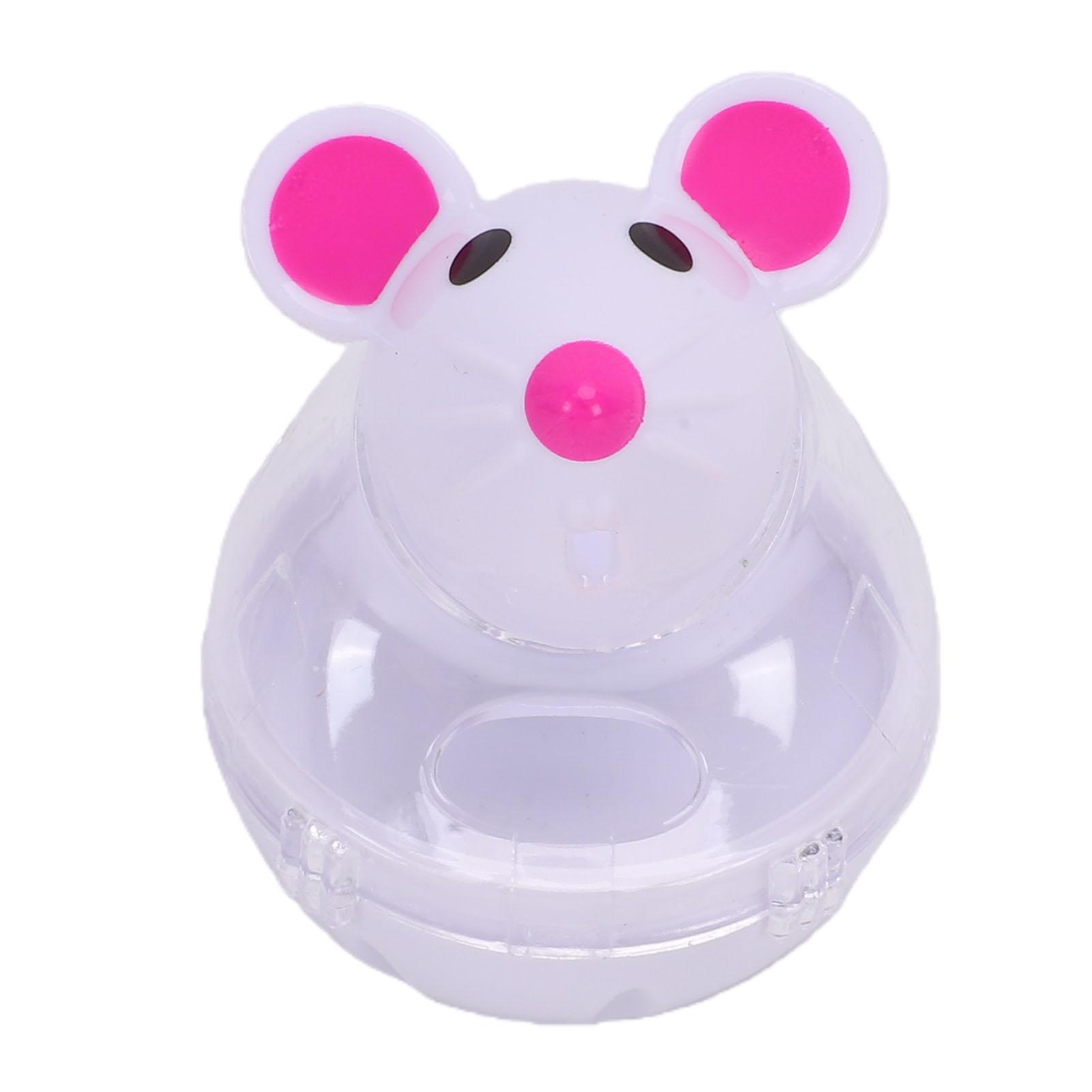 Jouet Distributeur de Friandises pour Chat Forme de Souris Interactive Jouet de Jeu pour Chat pour l'Intérieur et l'Exercice des Chatons