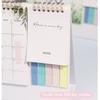 Jan. 2026 - Dec. 2026 2026 Flower Calendar Daily Study Foldable English Calendar Colorful Planning Double-coil Calendar Office