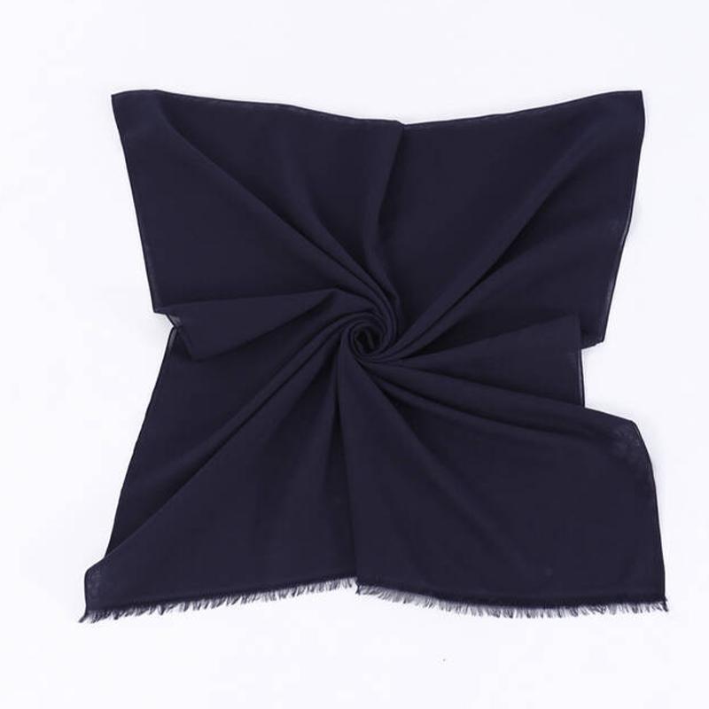 

Женская бамбуковая хлопковая шаль темно-синяя 85x190 темно-синий