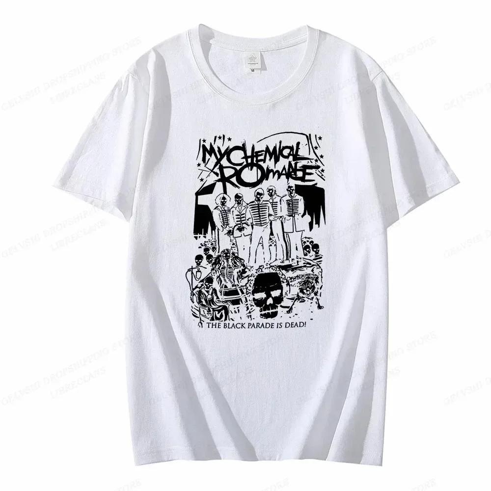My Chemical Romance T Shirt Men Fashion T-shirts Cotton Tshirt Kids Hip Hop Tops Tees Women Tshirt Summer Vintage Anime Tops Boy