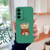 For Samsung Galaxy A37 A57 A17 A07 Phone Case Cute Astronaut Smooth Liquid Silicone Full Coverage Anti Drop Soft Durable Bumper
