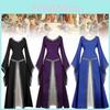 Cosplay Renaissance Women Costumes Medieval Victorian Long Dress Retro Fashion