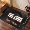 The Cure Personalized Crystal Velvet Carpet, Customized Name Text Soft Anti‑Slip Rug for Living Room Bedroom