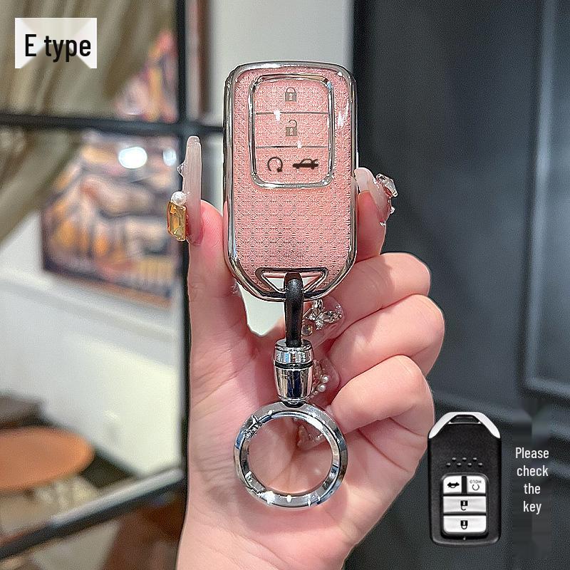 Compatible Key Cases for CRV, Civic, Accord, XRV, Vezel, Crown Road, Breeze, and Stylish Lingpai.
