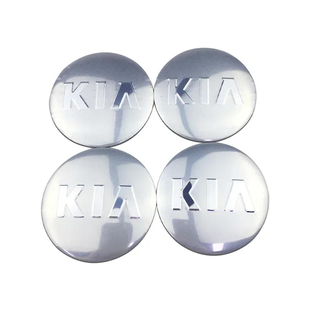 2026 Hot Car Sticker 56mm/60mm/65mm Car Wheel Center Hub Decal Stickers for KIA Sportage K2 K3 K5 K9 Rio Soul Sorento Ceed Pican