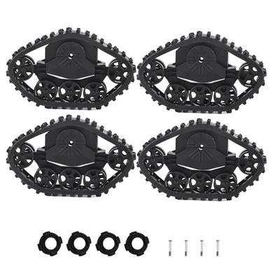 4pcs RC Car Tire Wheel Rubber Crawler Tyre for WPL 116 RC Military Truck