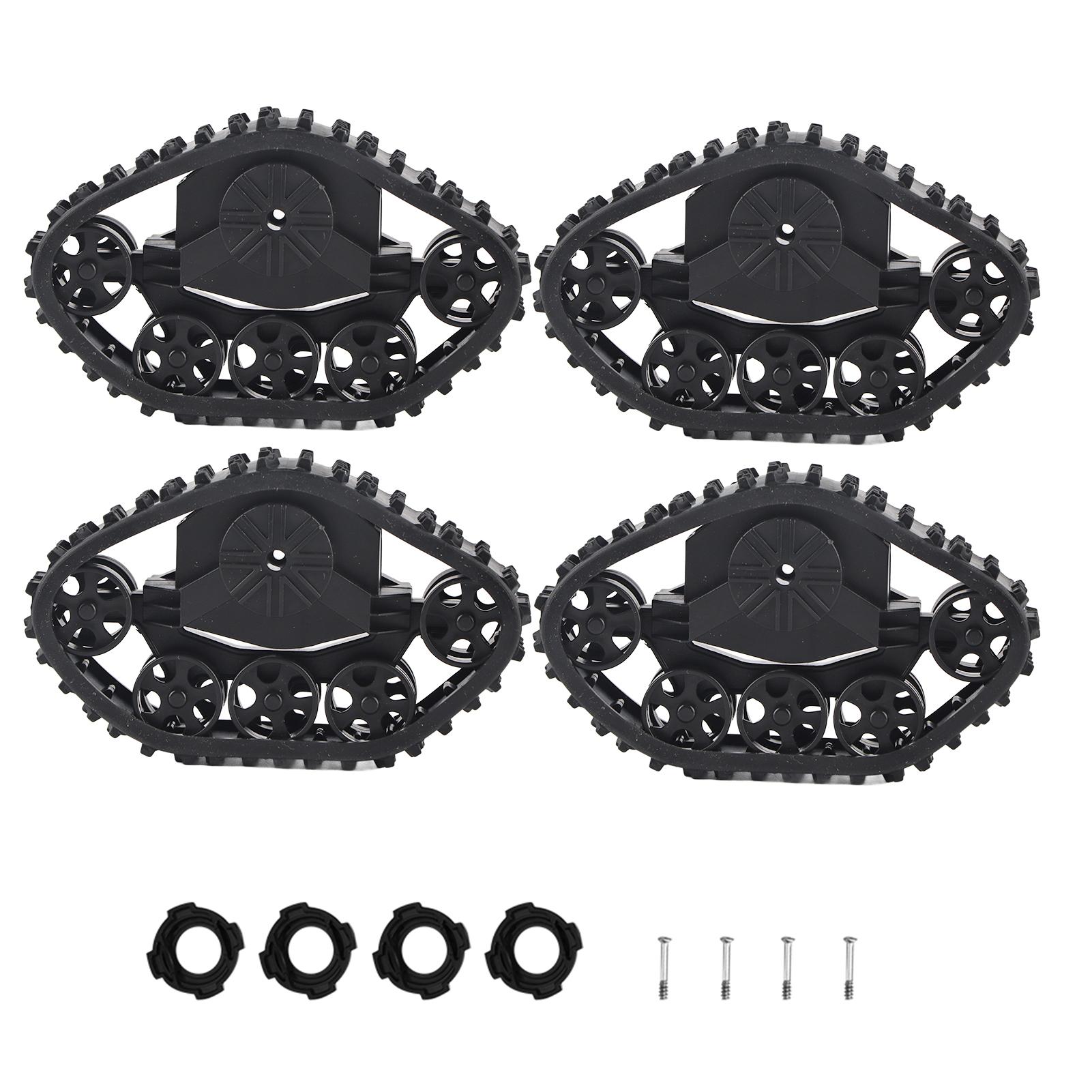 

4pcs RC Car Tire Wheel Rubber Crawler Tyre for WPL 116 RC Military Truck
