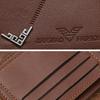 Men Wallet Faux Leather Solid Color Vintage Large Capacity Multi Pockets Portable Foldable Coin Changes Storage Purse Card Adult Sex Wear CLE