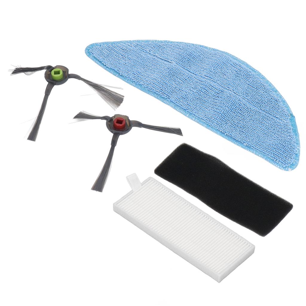Robot Cleaner Rag Filter Set Replaceable Reusable Robot Cleaner Side Brush Set for Yeedi K600 K700