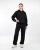 Wings Unleash Women' Oversize Cotton Black Tracksuit Set