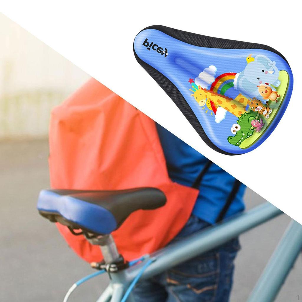 Kids Bike Seat Cushion Cover,Kids Cover,Small Saddle Pad,Comfortable Memory Foam Anti Slip