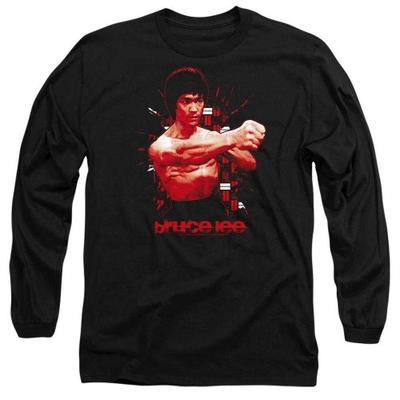 Bruce Lee Unisex Adult The Shattering Fist Long-Sleeved T-Shirt
