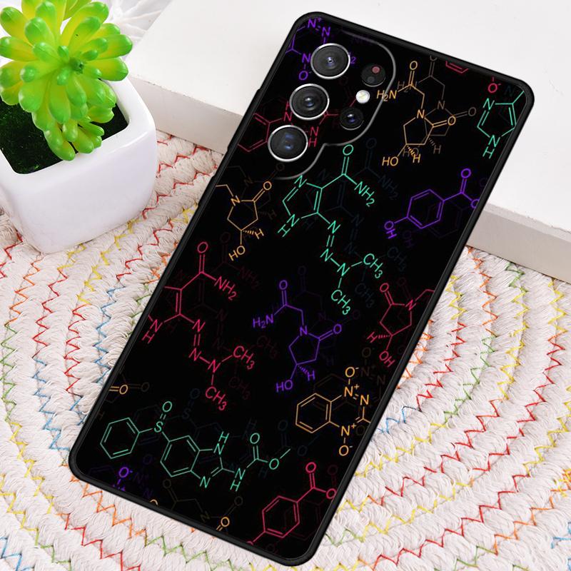 Atom Science Chemistry Phone Case for Samsung Galaxy note 10 pro S26 Ultra S23 S24 FE S25 S21 S22 PLUS shockproof Cove