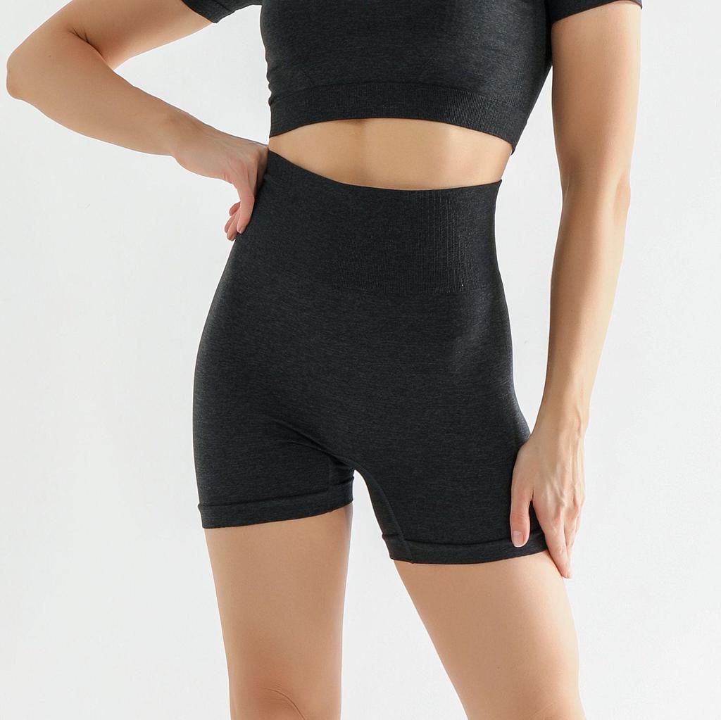 Summer Seamless Dot Yoga Set: Women's Quick-Dry Shorts, Tee, and Long Pants for Running and Fitness