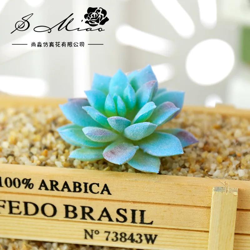 1 st Härliga Konstgjorda Suckulenter Växter för DIY Hem Trädgårdsdekoration Bröllopsväxter Väggblomsterarrangemang Bonsai Falsk Växt