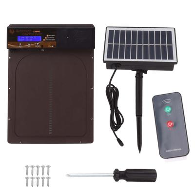 Puertas Automáticas para Gallinero con Sensor de Luz Control Remoto Alimentadas por Energía Solar Puertas de Aluminio para Gallineros para