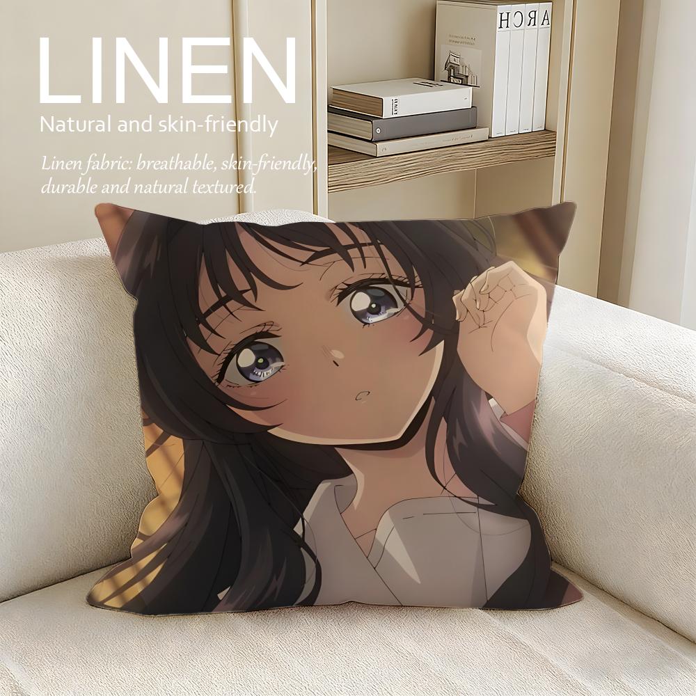 

Kaoruko WWaguri Cushion Cover Pillowcase Set Pcs x x Breathable Washable Sofa Cushion Cover 30X30cm