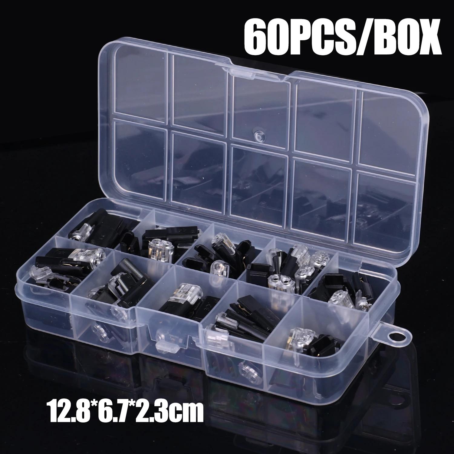 

60PCS D2 Quick Splice Wire Connector Kit Automotive Waterproof Heat Shrink Butt Connectors Plug in Type Wiring Harness Repair