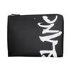 Montblanc Artisan Series Calligraphy Logo Print Leather Clutch Men clutch Black 124136