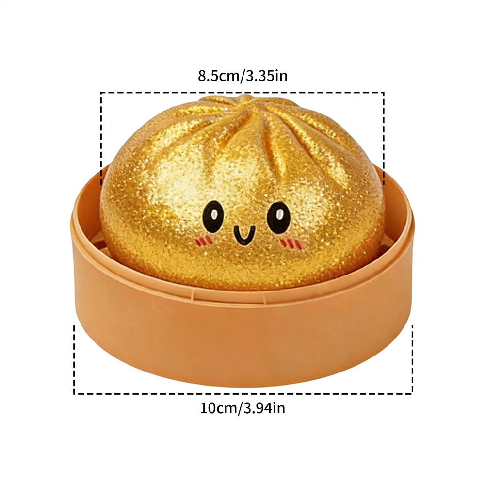 Steamed Dumpling Shaped Sensory Squeeze Toy Squishiess Dumplings Stress Balls Fidget Sensory Toy Quick-rebound Stress Relief Toy