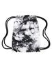 Slow Sunday Tie-Dye Black Drawstring Gym Bag