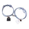 Halloween Cartoon Ghost Magnetic Rope Bracelet Love Heart Magnet DIY Beaded Rope  Gift for Friends