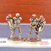 Retro Brass Skeleton Warrior Statue Desktop Ornaments Home Room Decorations Vintage Crafts Skeleton Man Figurines Miniatures