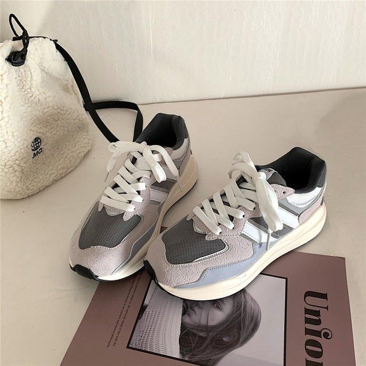 Summer Hong Kong Style Sports Shoes Women's Spring New Platform Shoes Student Leisure