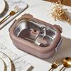 Stainless Lunch Box for Kids Thermal Salad Bowl 1000ml Cute Bear Design Compartment Container for School Work Travel Picnic