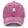 Vintage Washed Cotton Baseball Cap For Men Women Letter R Embroidery Unisex Soft Gorra Casquette Hip Hop Trucker Hats Streetwear