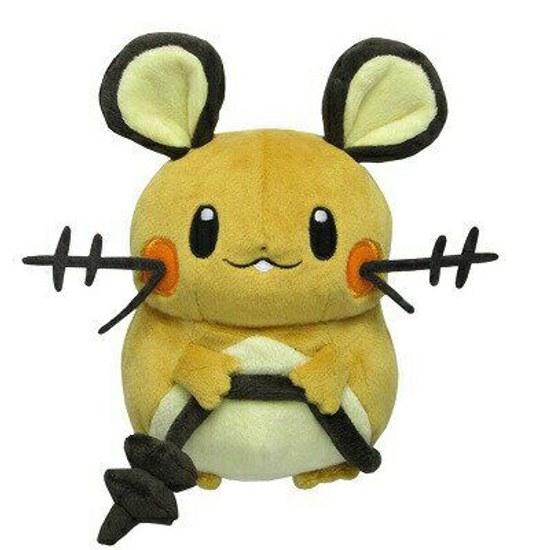 Pocket Monster Plush Toy Dedenne Sitting Height 14cm Pokemon Goods Miscellaneous Immediate Delivery