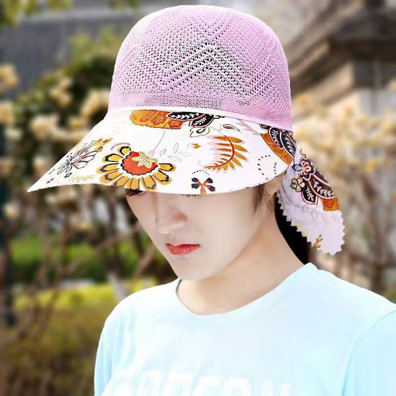 Sun Hat Summer Shade For Women Foldable Sun Protection Beach Large Brimmed Hat Uv Protection Cycling Cap