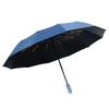 Red Leaf 12-Rib Fully Automatic UV Protection Umbrella