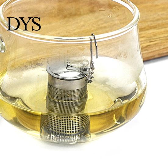 Herbal Strainer Tea Infuser with Chain Rustproof Anti-deformed Easy to Clean Spill Resistant Even Drainage Stainless Steel Fine Mesh Filter for Office