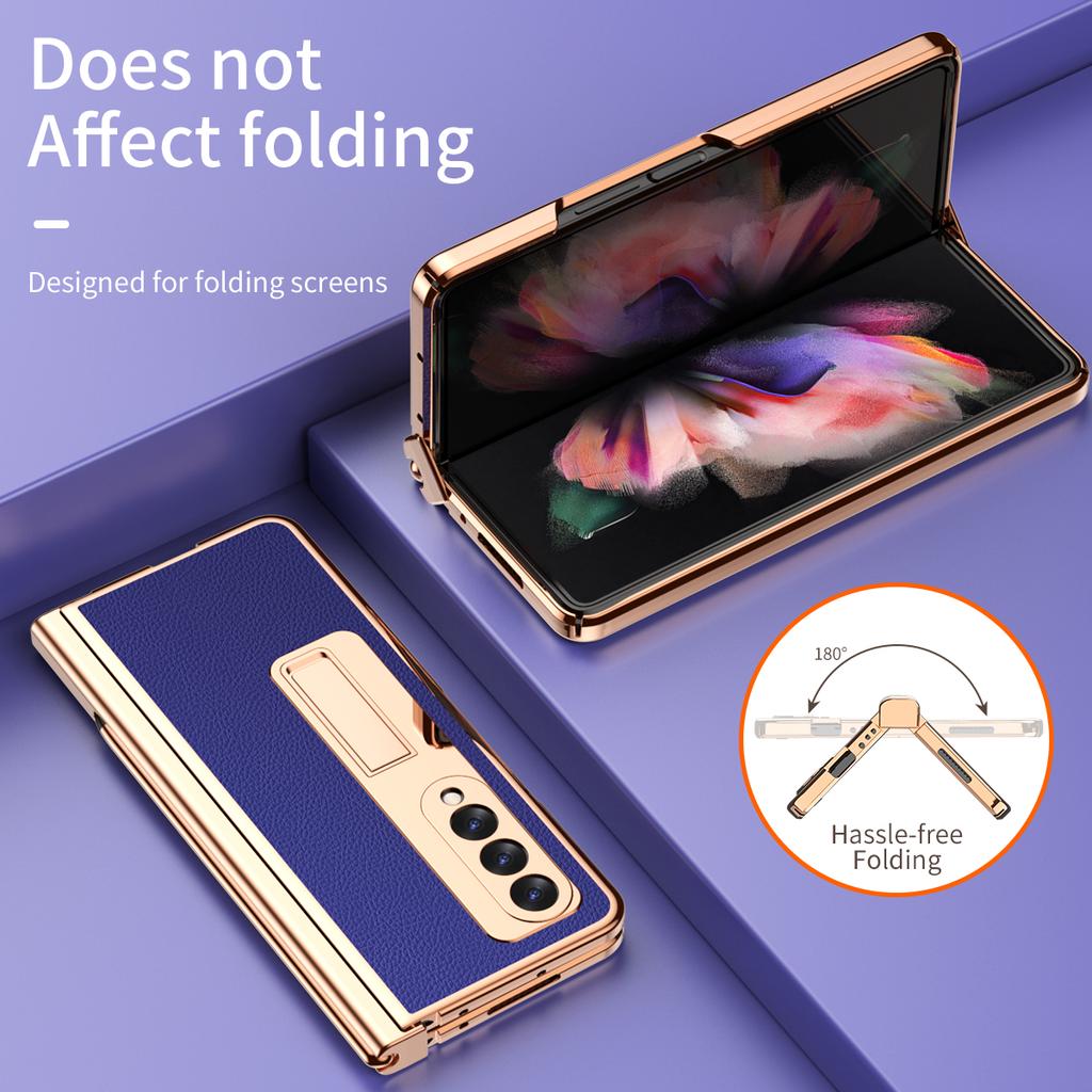 Pełna ochrona poszycia skórzana torba etui do Samsung Galaxy Z Fold 4 3 Fold4 Fold3 Fold2 Fold 2 5g obsadka do pióra folia ochronna