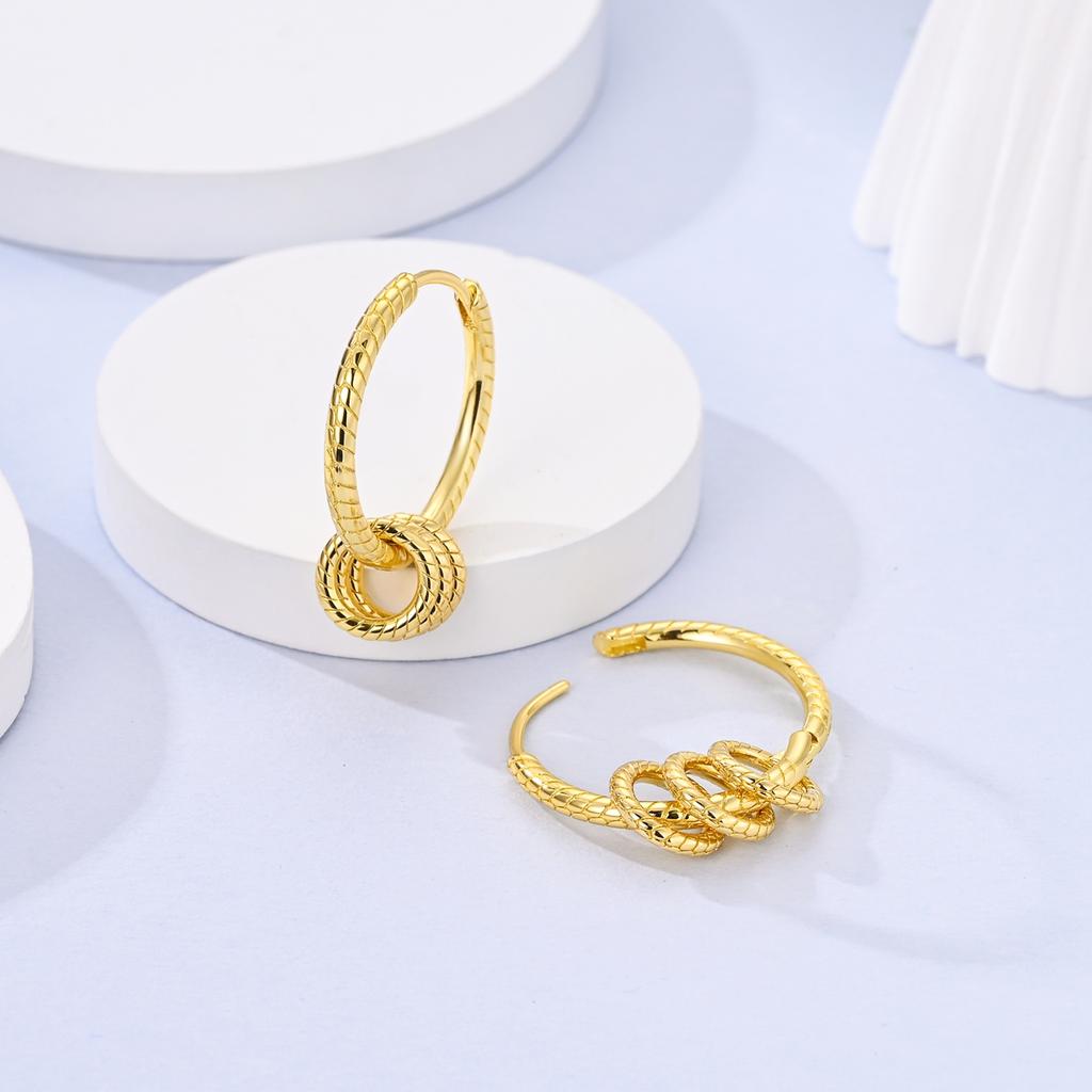 Original 925 Silber Creolen Gold Ohrringe Für Frau Herz Stern Mond Zirkonia Pendientes Modeschmuck
