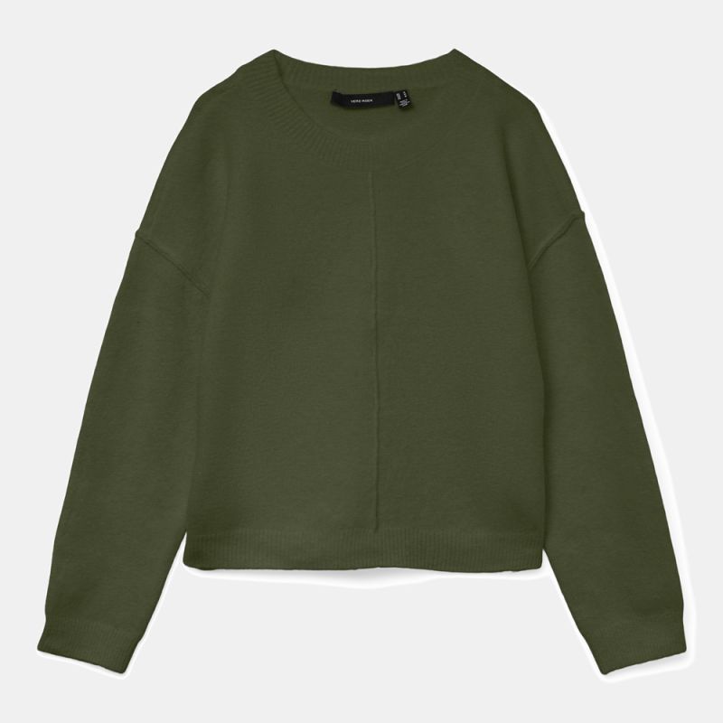 Pull besti col rond regular avec détail couture Femme VERO MODA