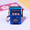 Miniature Fruit Slot Machines Keychain Charm Colorful Accessory for Bags Portable Entertainment Phone Chain Decoration