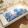 Gaming Mouse PadLarge Desk Mat Antislip Stitched EdgesGalaxy Blue Hair Elf Anime Girl Print Keyboard Pad for Office Gaming
