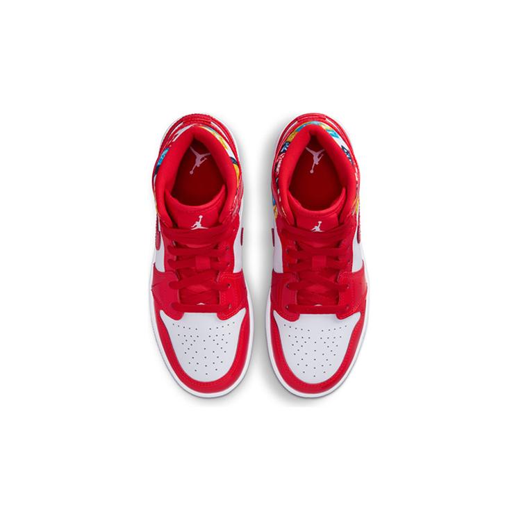 Jordan 1 Sweter Mid Barcelona Czerwony Lakierowany GS DC7248-600