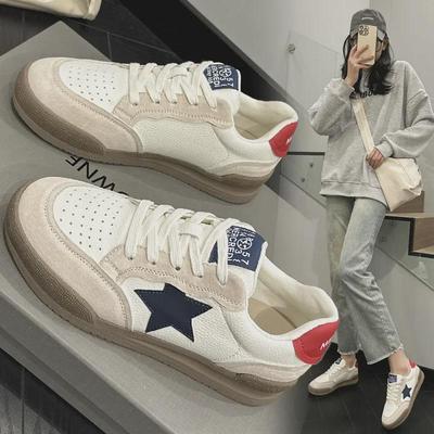Sneakers da Donna Colorblock con Plateau Primavera & Autunno 2025 – Bianche con Lacci Moda Casual