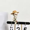 Miniature Resins Skeleton Fishing by Pond Intricate Detailing Figurine Gift for Collectors and Halloween Enthusiasts