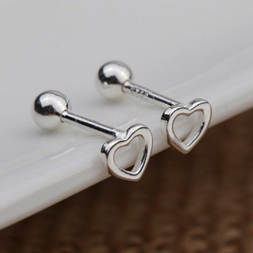 [Aslit] Silver 925 Heart Fashion Earring Piercing Earrings