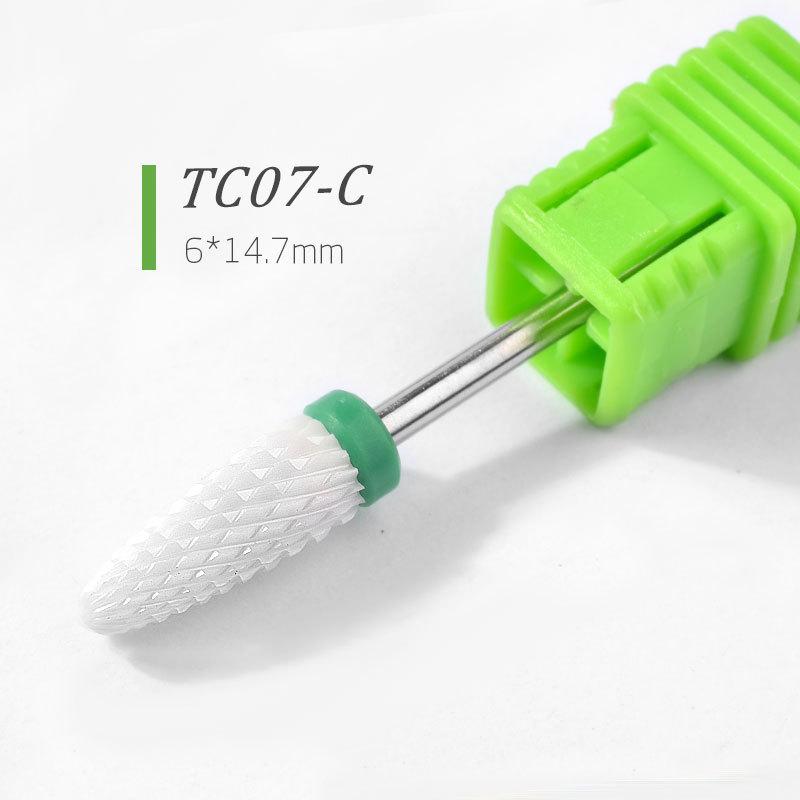 Ceramic Carbide Nail Drill Bits Milling Cutter For Manicure Set Mill Brush Manicure Machine Accessories for Removing Gel Varnish