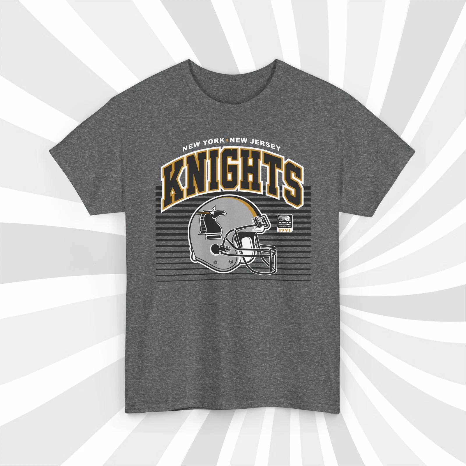 New York New Jersey Knights 1991 WLAF Vintage Football Helmet T shirt XL