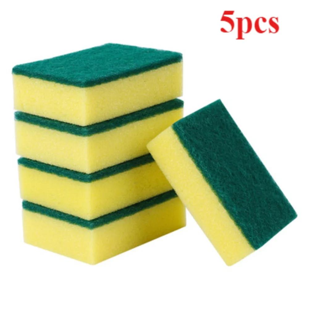 5/10pcs Dishwashing Sponge Kitchen Magic Clean Rub  Focal Stains Sponge Removing Kit Cleaning Brush Sponges Magic Sponge