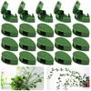 10Pcs Plant Stand Green Leaf Clip Self Adhesive Plant Clip Home Garden Vine Invisible Climbing Wall Stand Hook Plant Clip