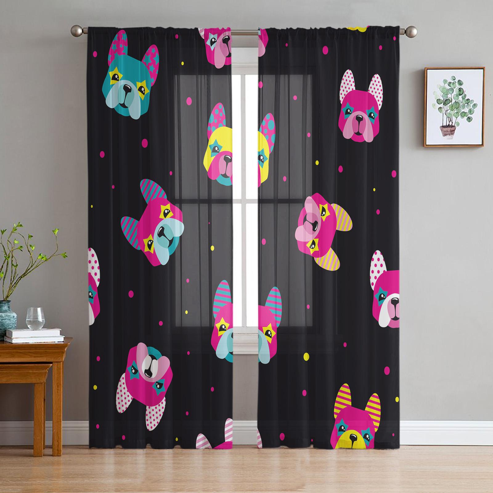 Прозрачные шторы для спальни — фото 10